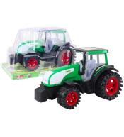 Traktor z napędem zielony