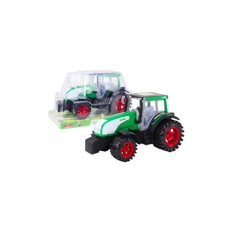 Traktor z napędem zielony