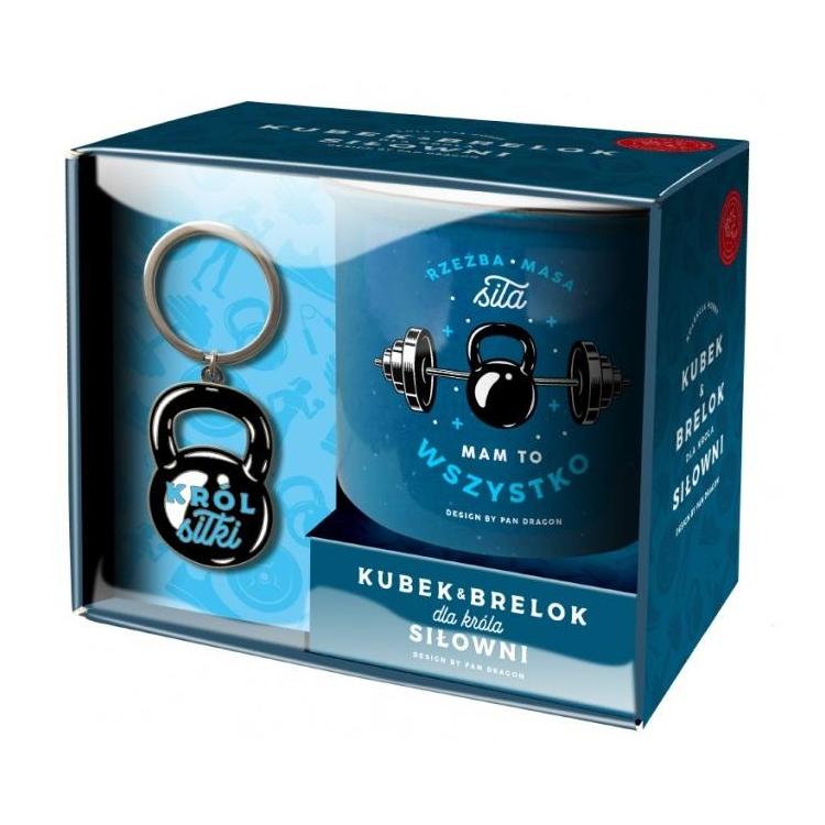 Zestaw kubek + brelok Hobby-Król siłowni
