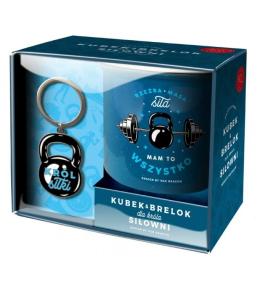 Zestaw kubek + brelok Hobby-Król siłowni