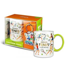 Zestaw kubek + brelok Kocham tenis