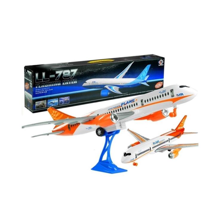 Samolot pasażerski Friction z podstawką 65cm