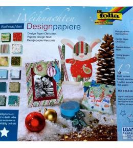 Blok 12 arkuszy design paper święta