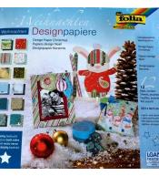 Blok 12 arkuszy design paper święta