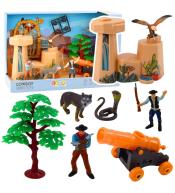 Zestaw kowbojski Figurki dziki zachód