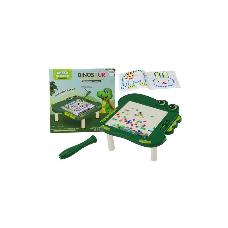 Stolik tablica edukacyjna magnetyczna Dinozaur