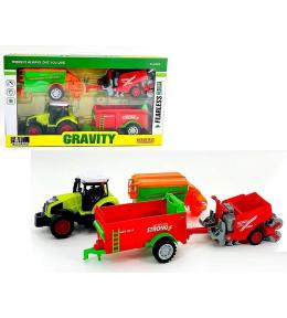 Traktor z maszynami rolniczymi