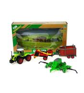 Traktor z maszynami rolniczymi napęd na kolo