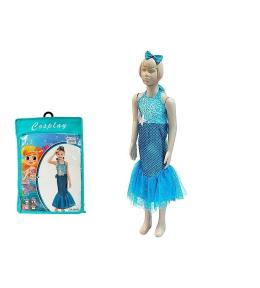 Strój karnawałowy syrenka rozm. 100-110cm