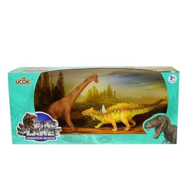 Zestaw 3 dinozaurów 22cm