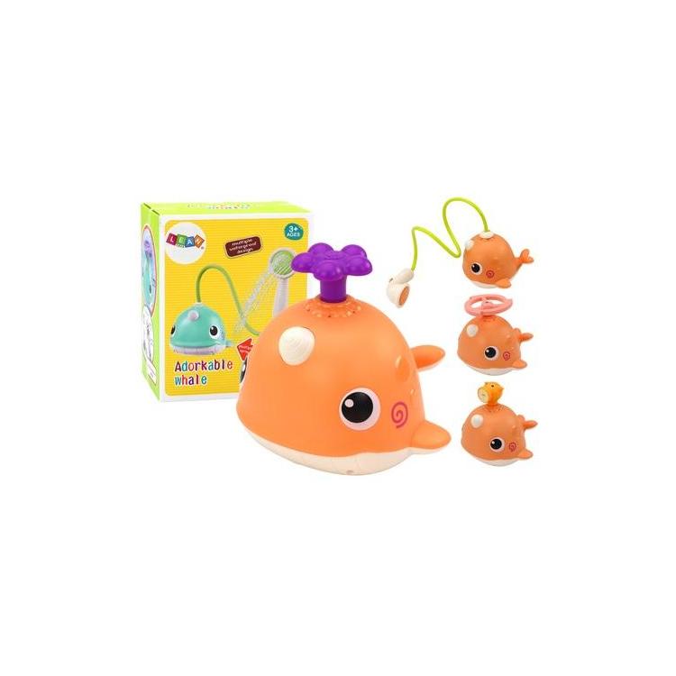 Zabawka do kąpieli Wieloryb pomarańczowy