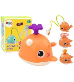Zabawka do kąpieli Wieloryb pomarańczowy