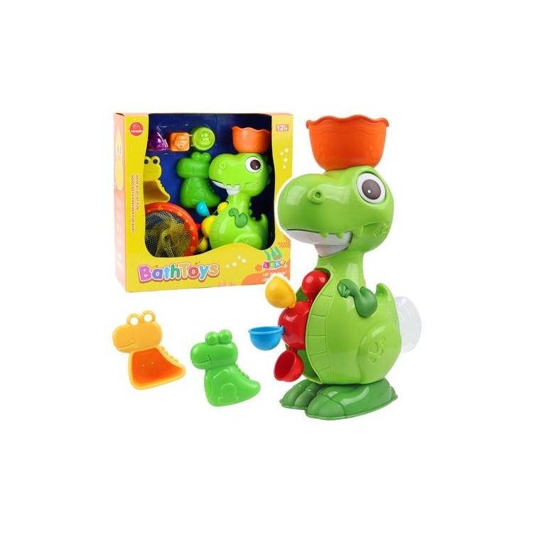 Dinozaur z młynkiem do kąpieli 8el