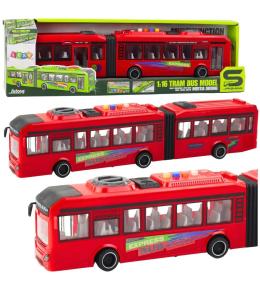 Autobus przegubowy otwierane drzwi światło dźwięk