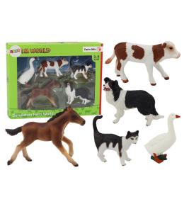 Figurki zwierzęta wiejskie 5szt