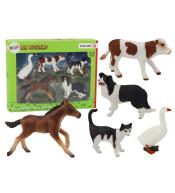 Figurki zwierzęta wiejskie 5szt