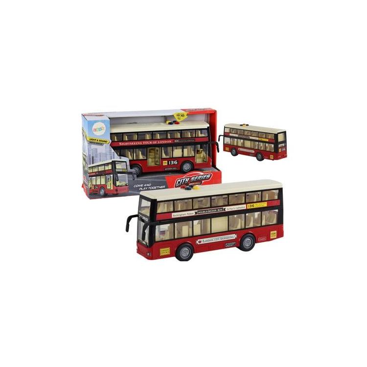 Autobus piętrowy czerwony światła dźwięk 1:16