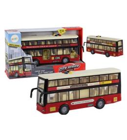 Autobus piętrowy czerwony światła dźwięk 1:16