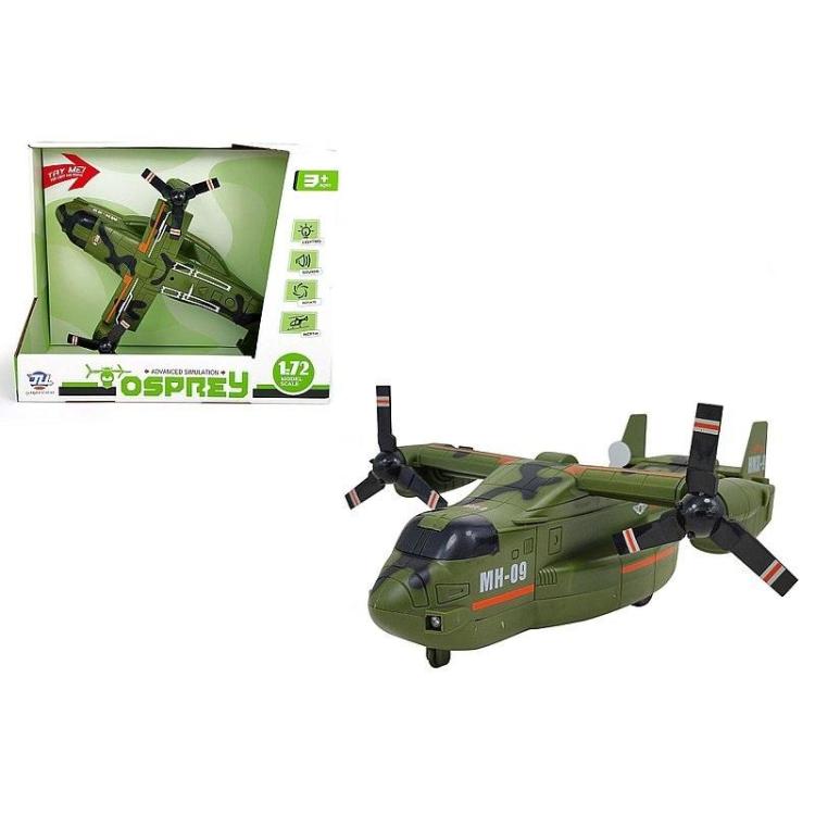 Helikopter wojskowy ze światłem i dźwiękiem