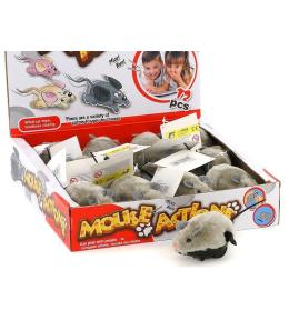 Mysz nakręcana szara (12szt)