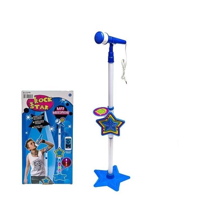 Karaoke z mikrofonem światło i dźwięk