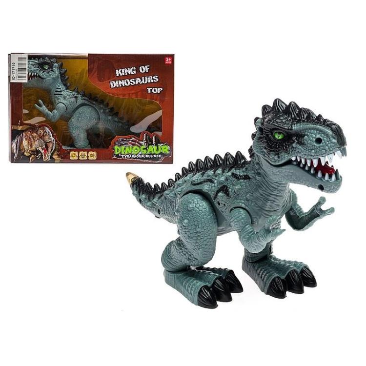 Dinozaur na baterie ruchomy światło i dźwięk