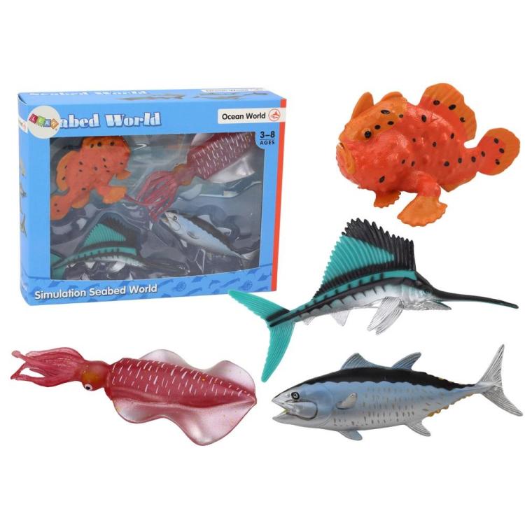 Figurki zwierzęta morskie 4szt