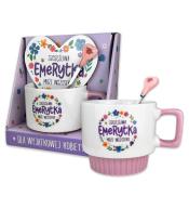 Kubek serce - Szczęśliwa emerytka