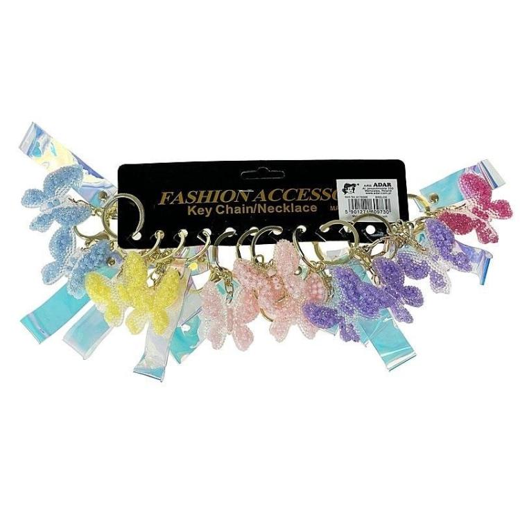 Brelok Motyl z przywieszką (12szt)