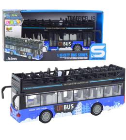 Autobus miejski piętrowy napęd światło dżwięk 1:16