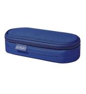 Piórnik z klapką niebieski