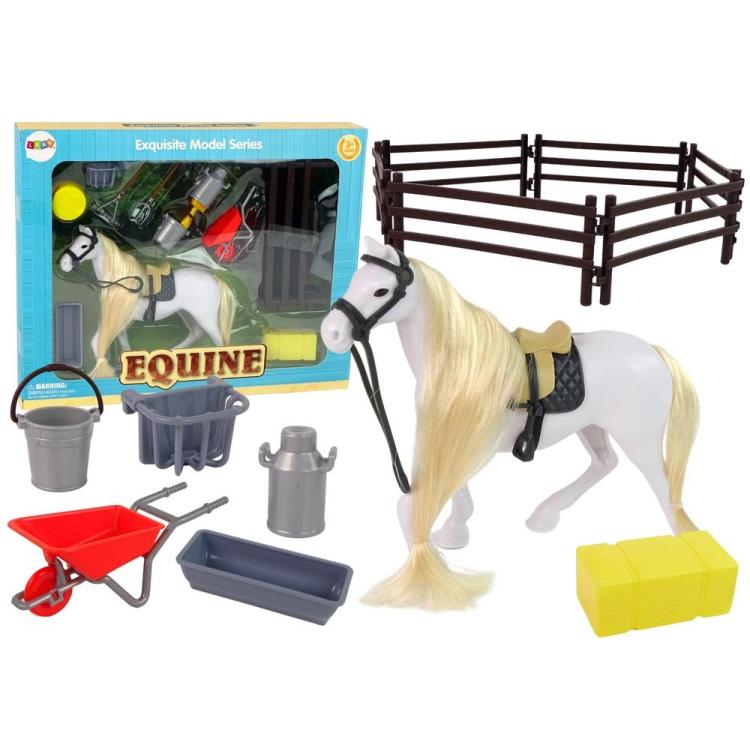 Koń do czesania + akcesoria + zagroda