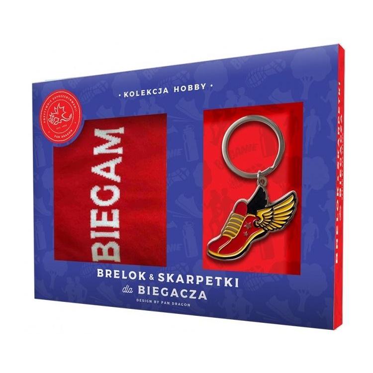 Zestaw brelok + skarpetki dla biegacza