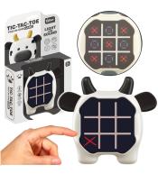 Gra 3w1 Kółko i Krzyżyk memory krowa biało czarna