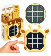 Gra 3w1 Kółko i Krzyżyk memory żyrafa żółta