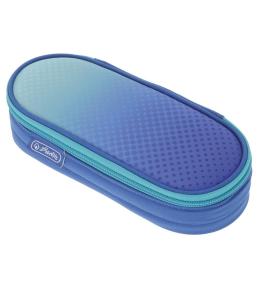 Piórnik kosmetyczka etui niebieski / turkus