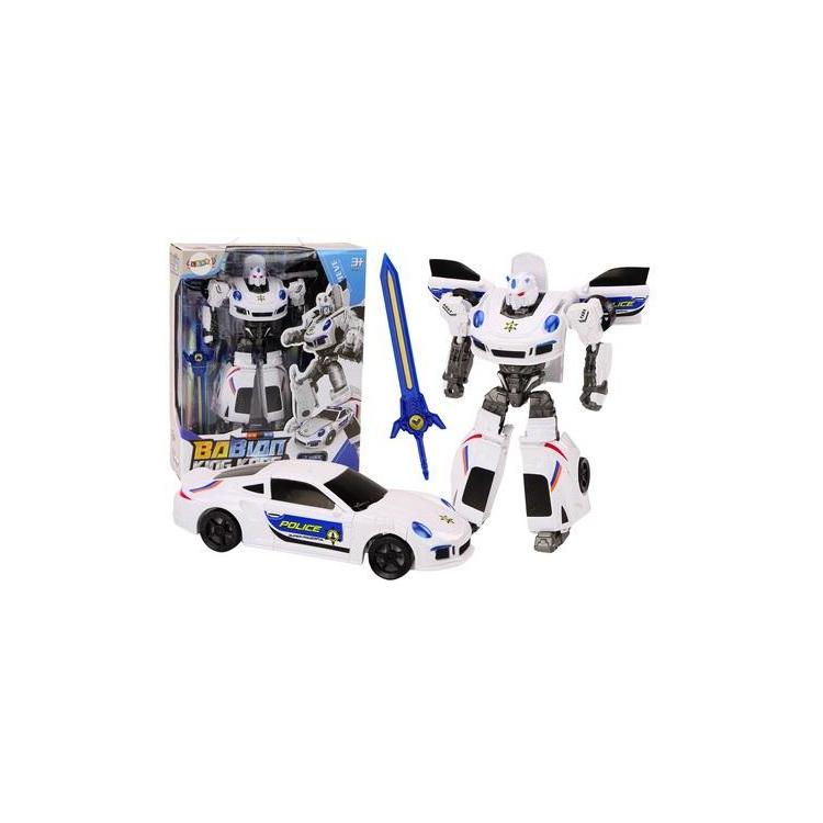 Auto-Robot 2w1 transformacja samochód policyjny