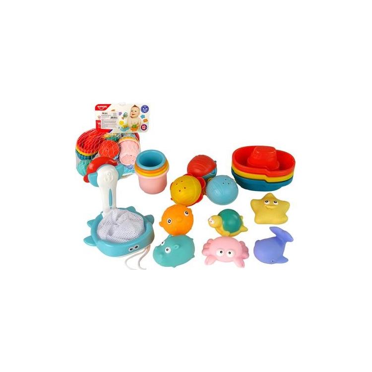 Zestaw zabawek kąpielowych 17szt
