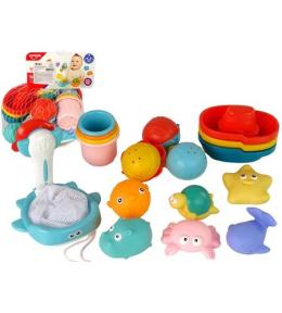 Zestaw zabawek kąpielowych 17szt