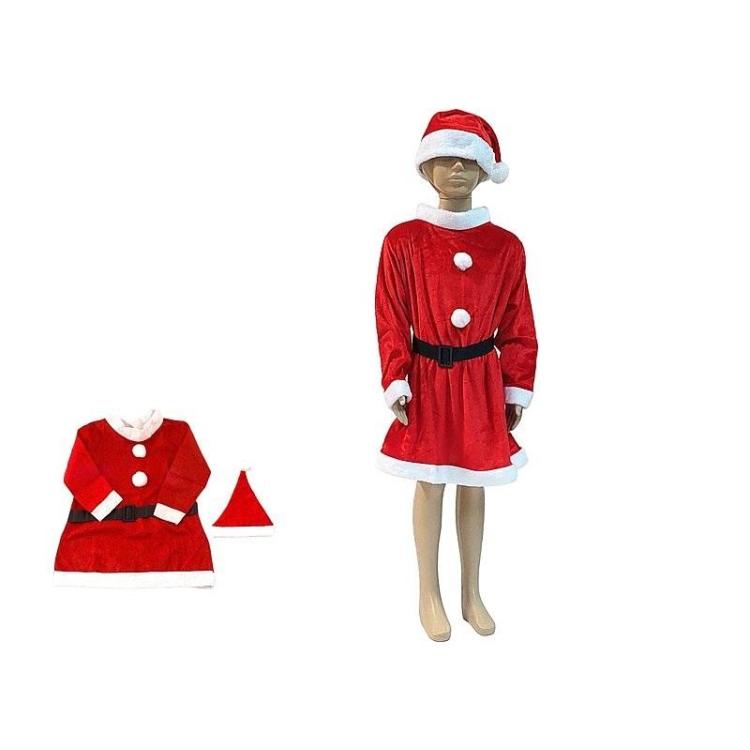 Strój Pani Mikołajowej welurowy 10-13lat