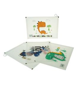 Teczka A4 plastikowa zapinana dinozaury (12szt)