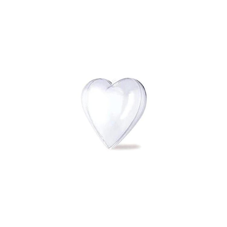 Serce transparentne 10mm 5szt