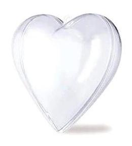 Serce transparentne 10mm 5szt