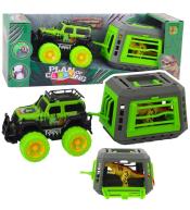 Samochód terenowy klatka z dinozaurem T-Rex