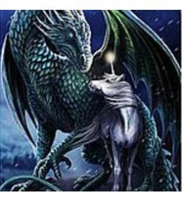 Mozaika diamentowa smok