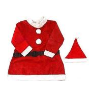 Strój Pani Mikołajowej welurowy 7-9lat