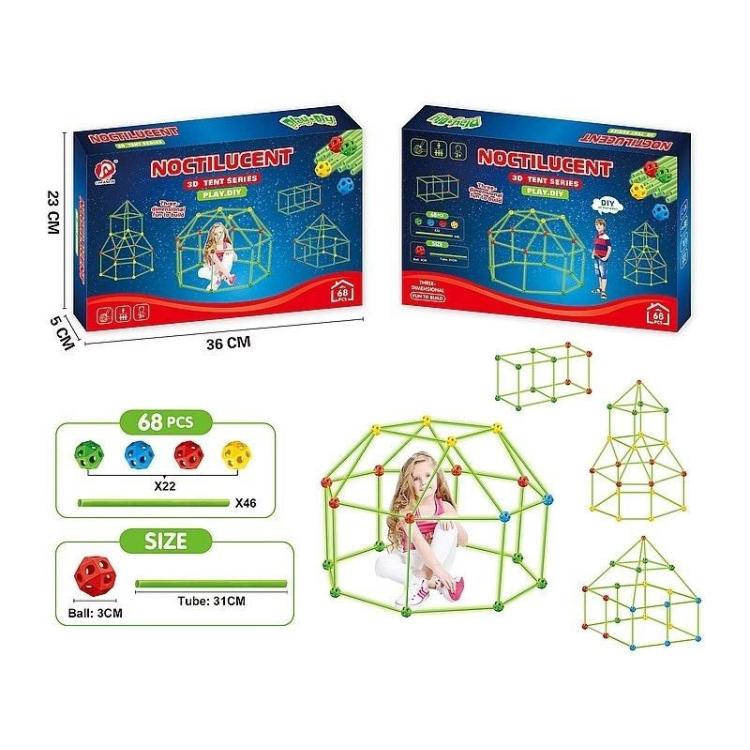 Klocki konstrukcyjne - rurki fluorescencyjne