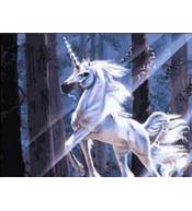 Mozaika diamentowa jednorożec 40x50cm