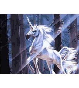 Mozaika diamentowa jednorożec 40x50cm
