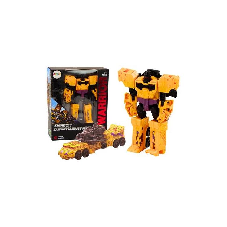 Auto-Robot z bronią 2w1 transformacja żólty